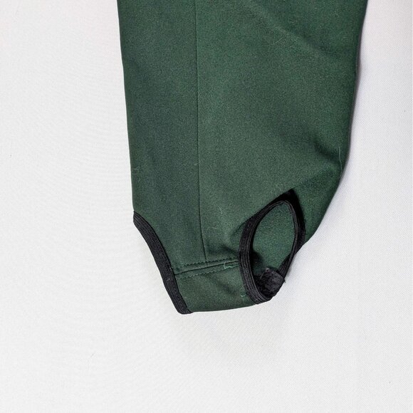 Vintage Val Hughes Ski Pants Green Stirrup 70s 80s Canadian Women's W30 AS IS - Picture 4 of 7